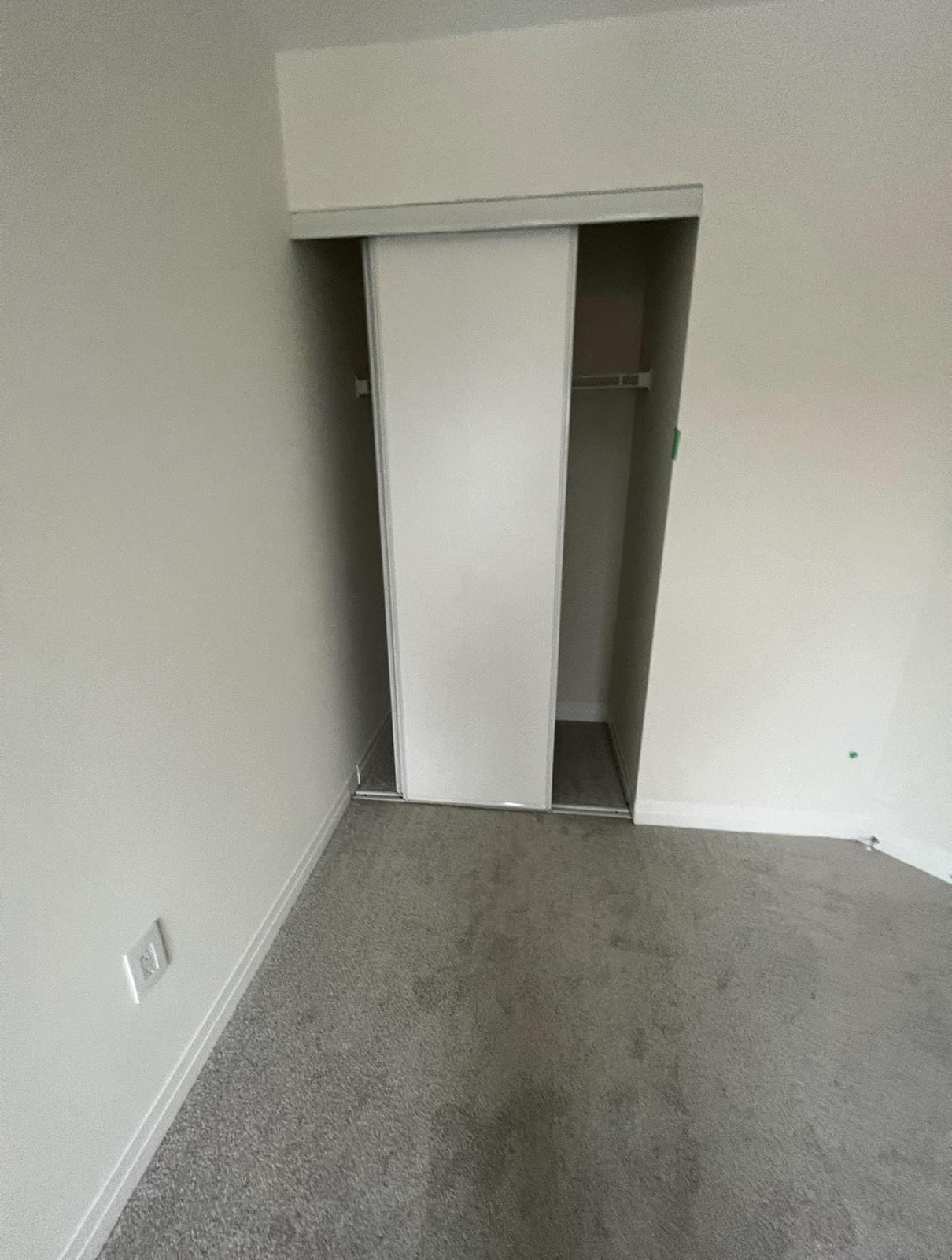 Sliding closet door