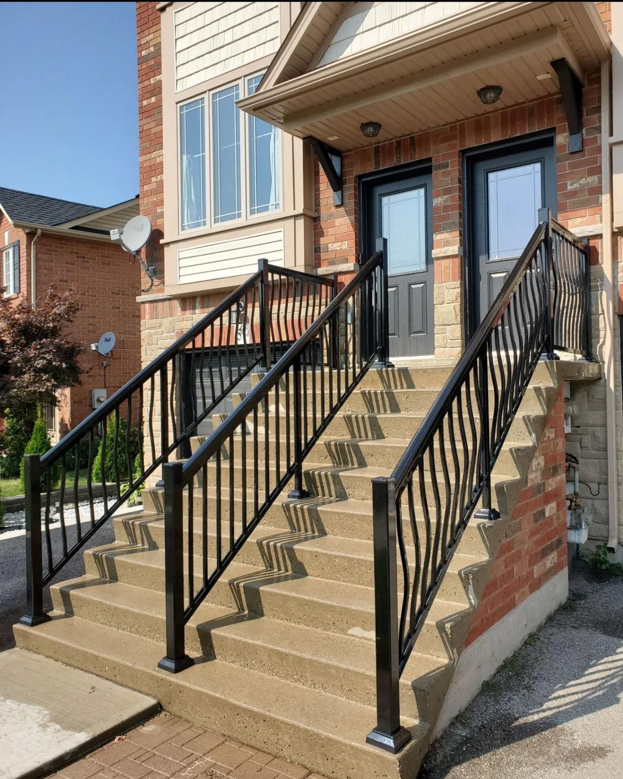 Aluminum porch and stair railing