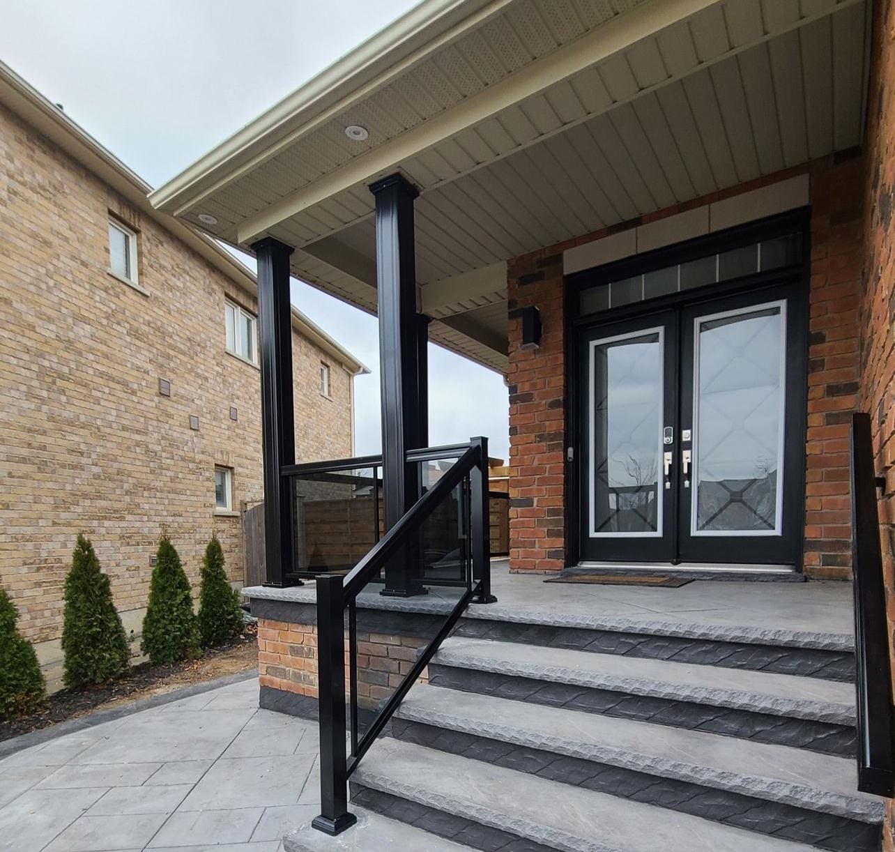 Aluminum porch and stair railing
