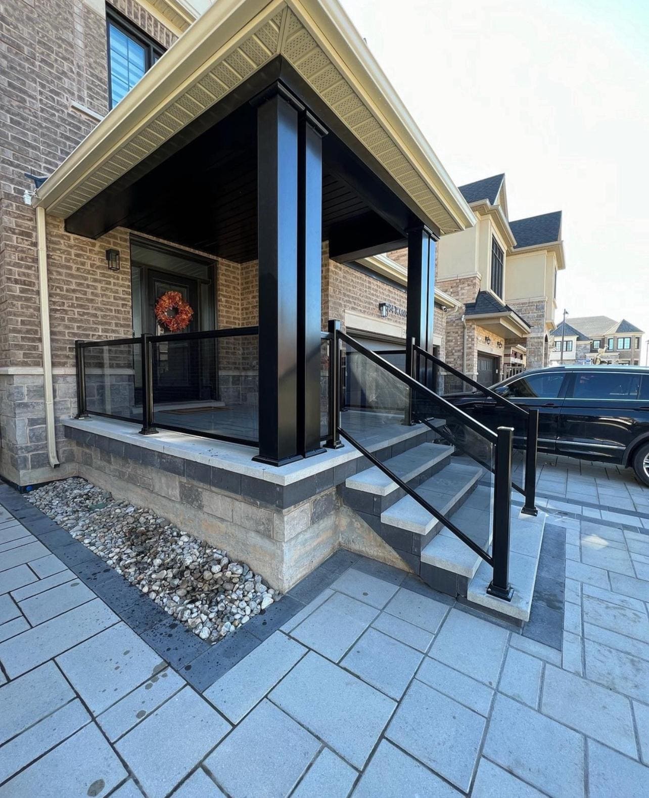 Aluminum porch and stair railing