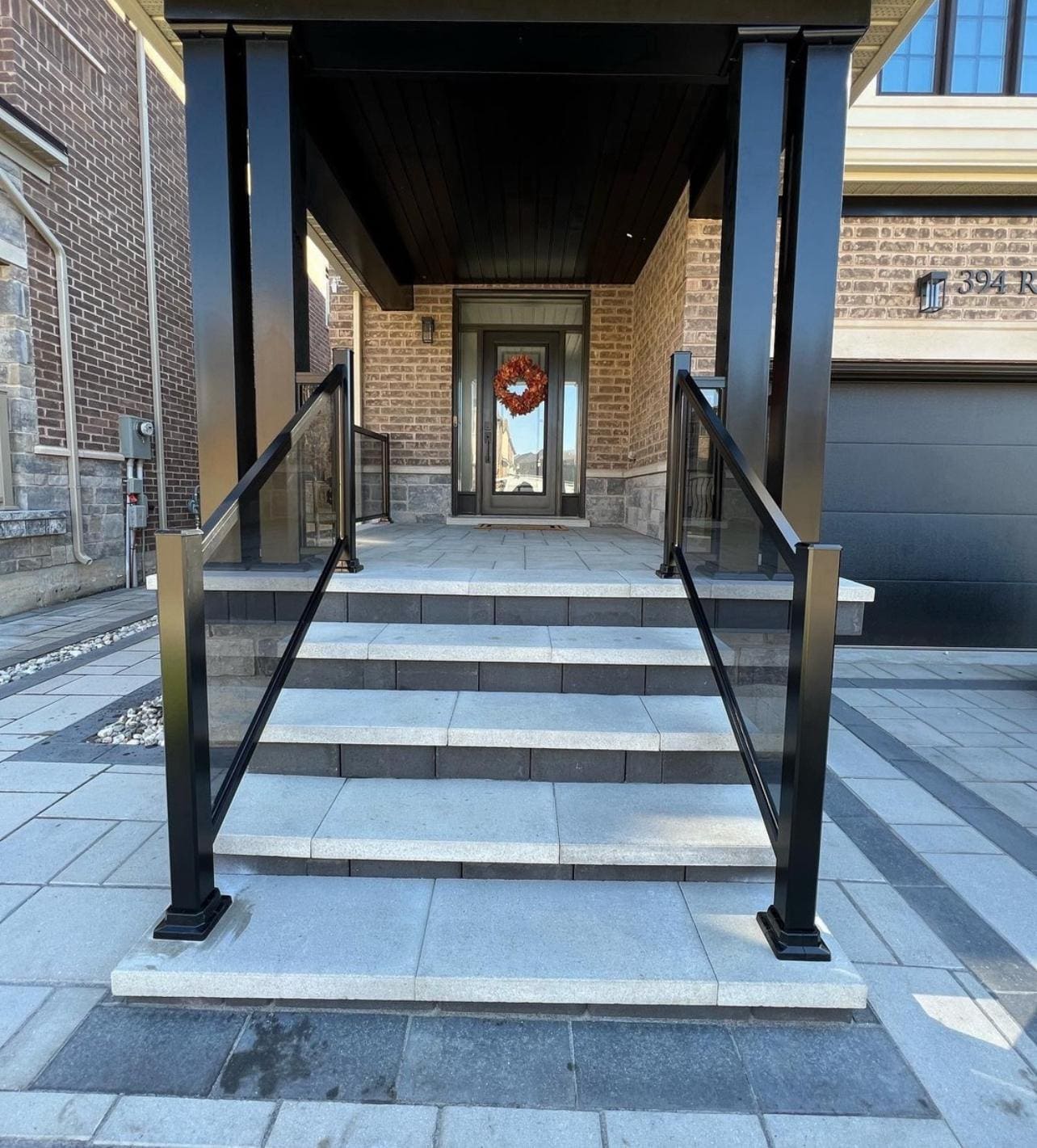 Aluminum porch and stair railing