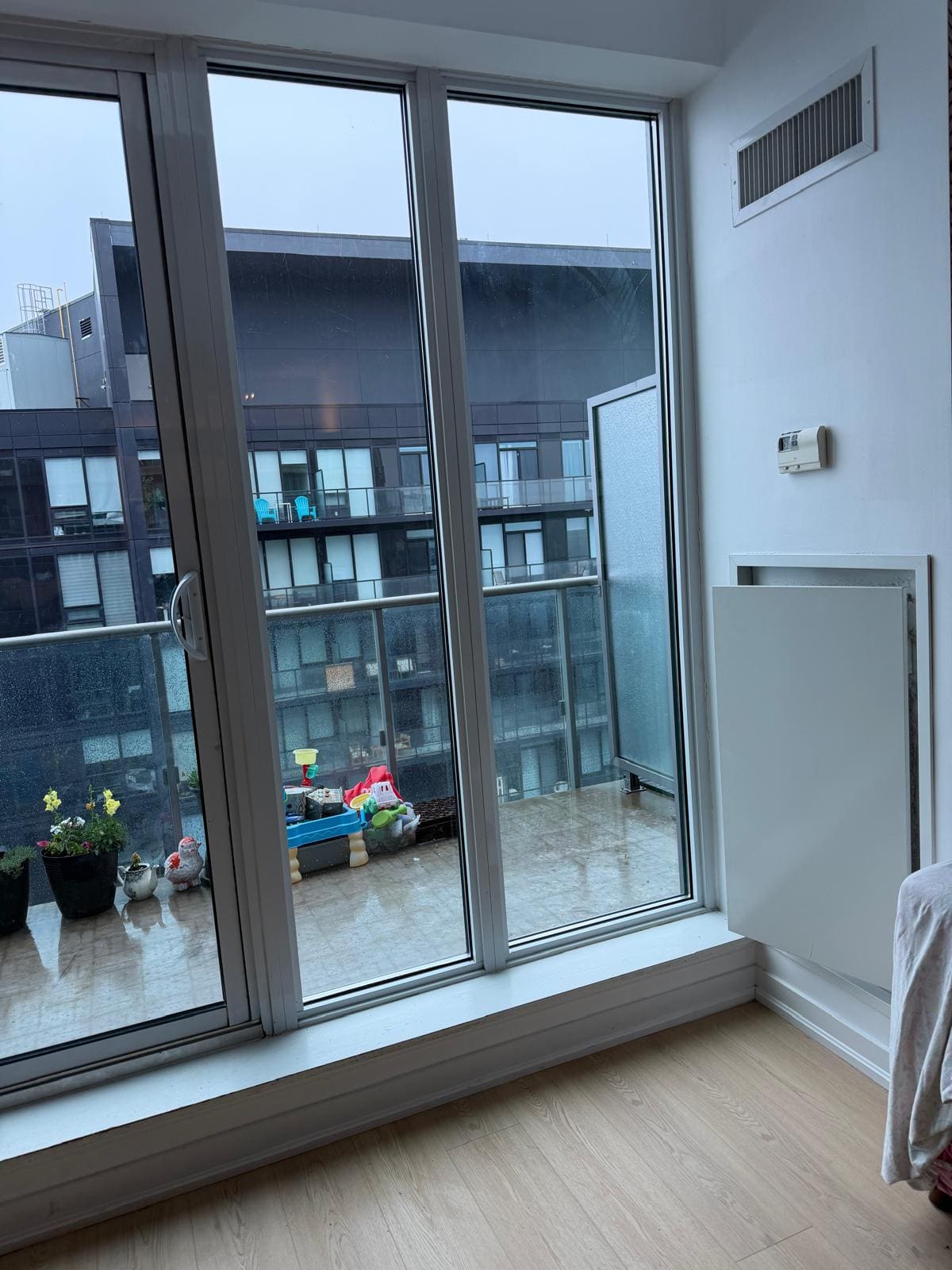 Condo window and balcony door glass