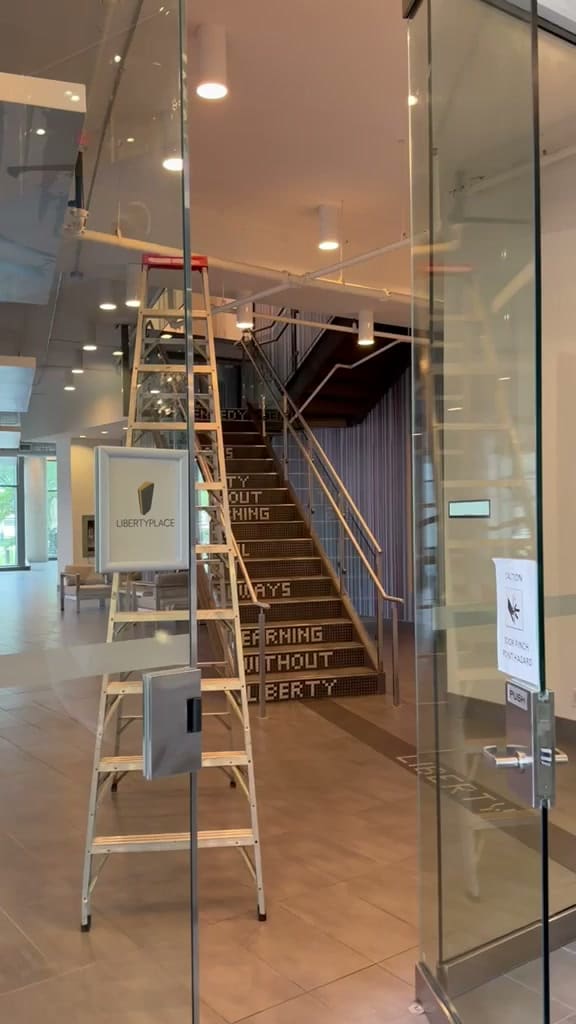 Glass Doors — filmed on site